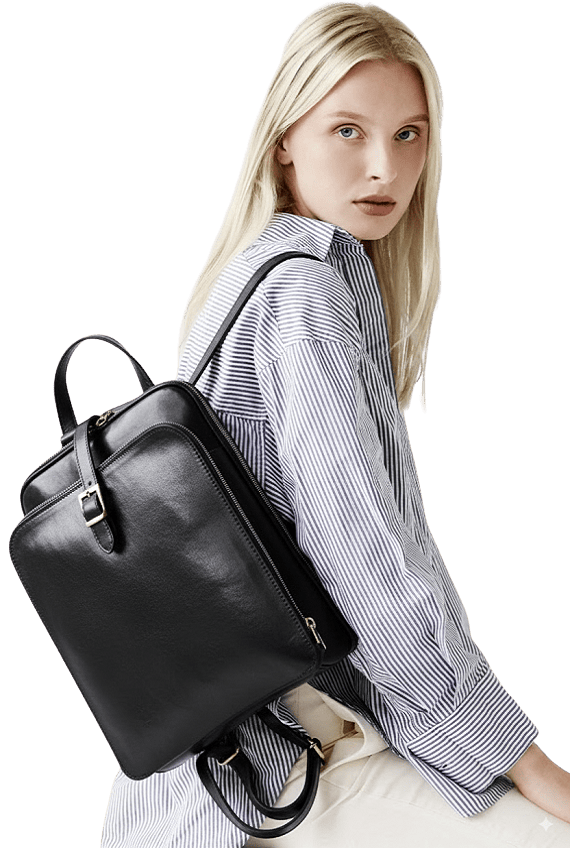 Leather Simple Backpacks