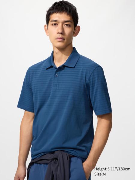 DRY-EX Polo Shirt | Pattern (EN) - Azul