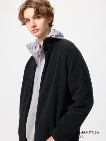 Fleece Full-Zip Jacket (EN) - Negro