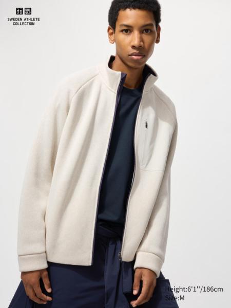 Knitted Fleece Full-Zip Jacket (EN) - Blanco