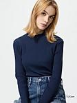 Ribbed High Neck T-Shirt (EN)